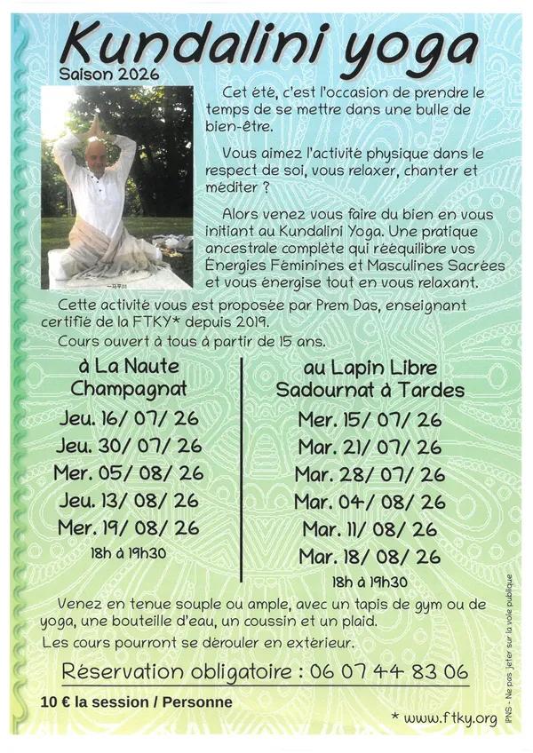 KUNDALINI YOGA à La Naute