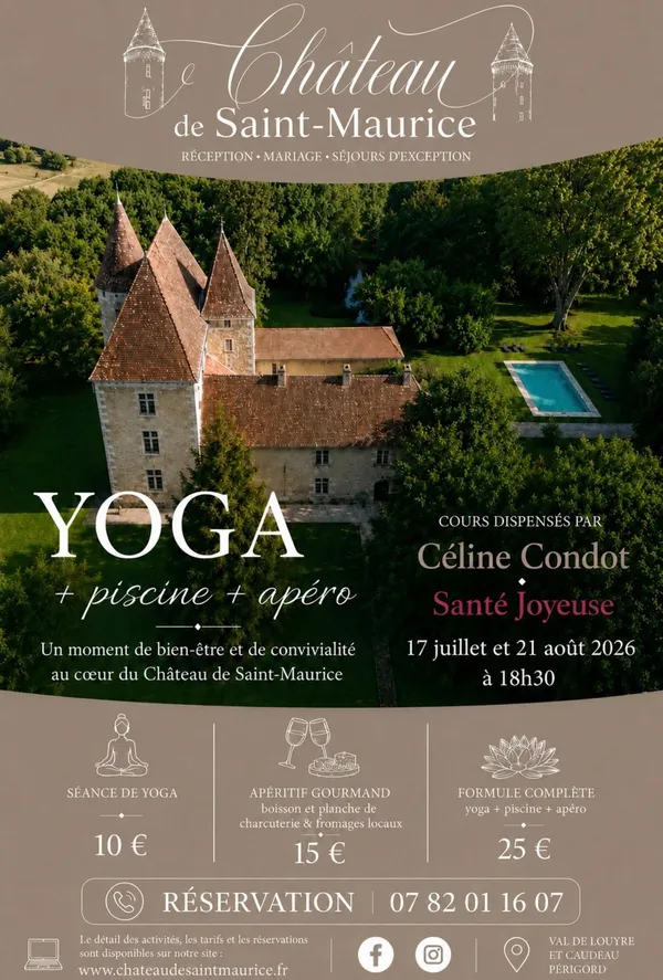 Découverte yoga piscine apéritif