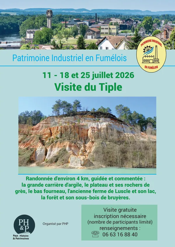Visite de la carrière du Tiple