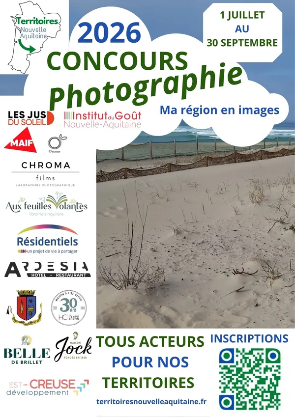 Grand concours photo régional  " MA REGION EN IMAGES 2026" du 1 juillet au 30 Septembre 2026.