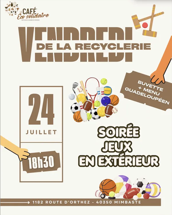 Vendredi de la Recyclerie – Soirée Jeux en extérieur