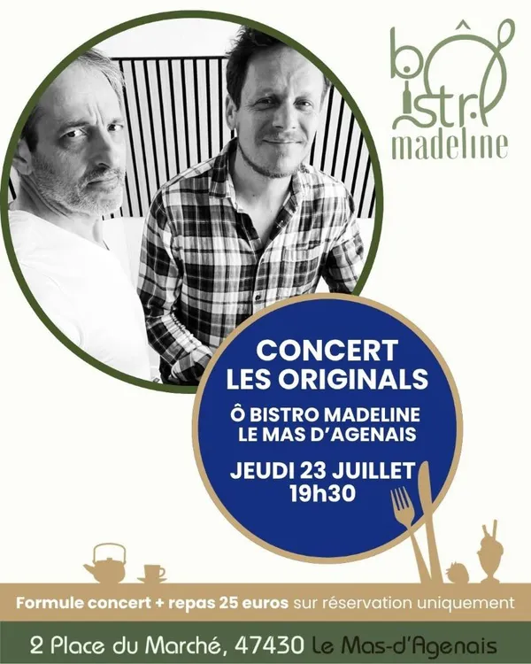 Concert Ô Bistro Madeline - Les Originals