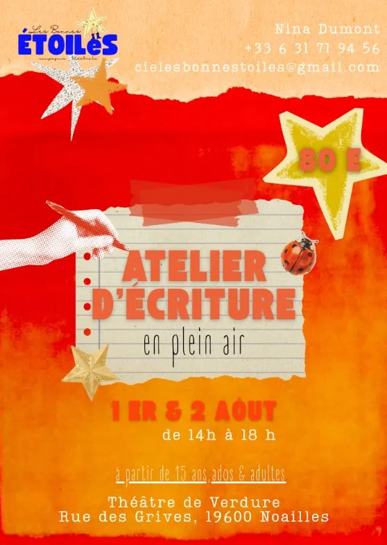 Atelier d'écriture en plein air