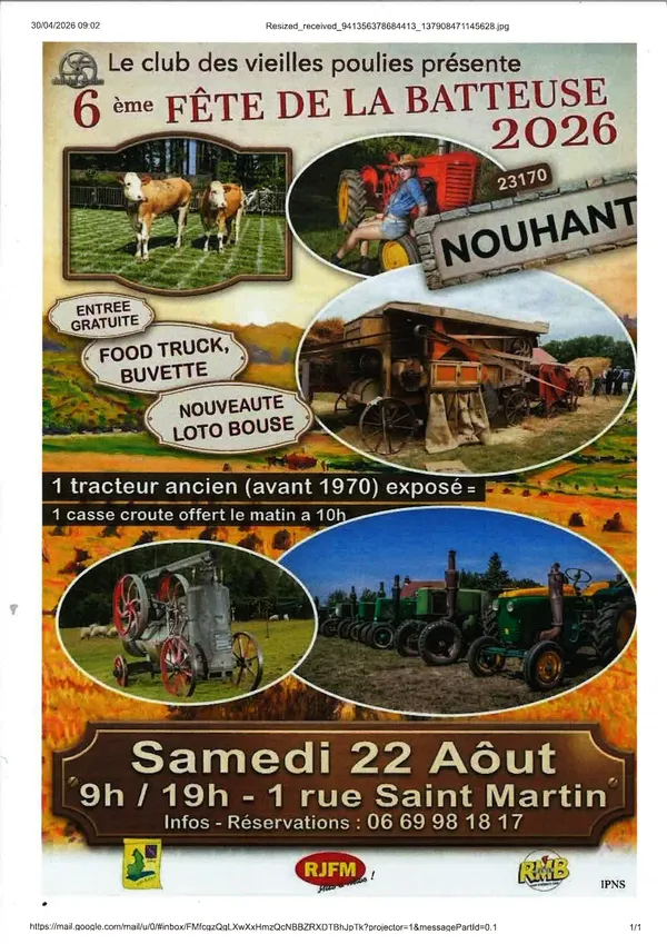 6ème fête de la batteuse