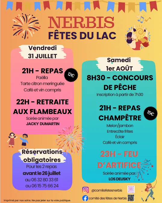 ANNULÉES - Fêtes du lac de Nerbis