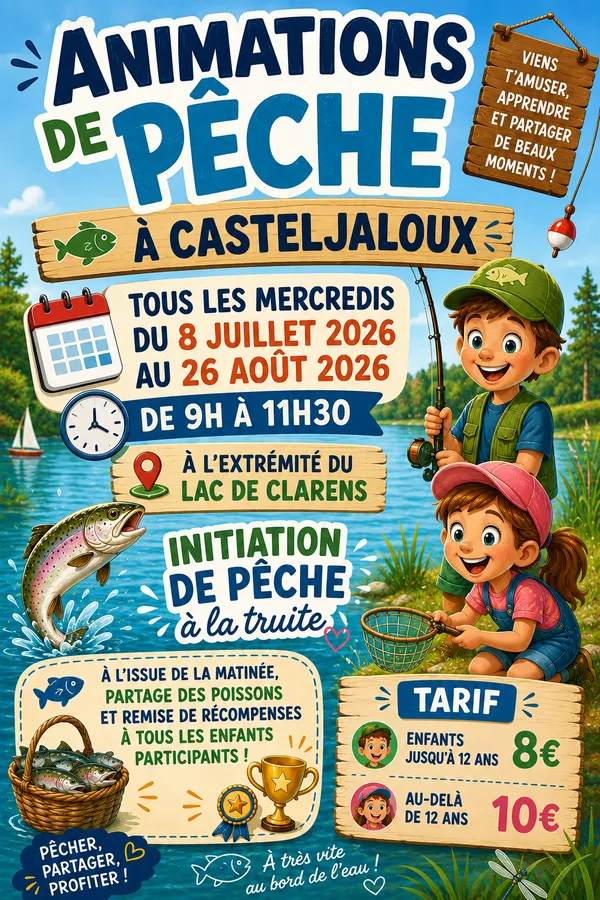Initiation de pêche à la truite
