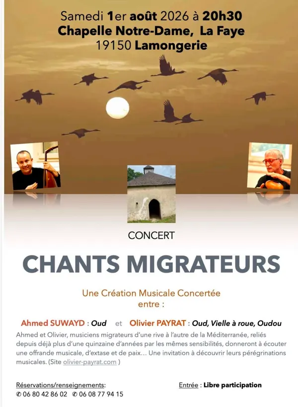Concert : Chants Migrateurs
