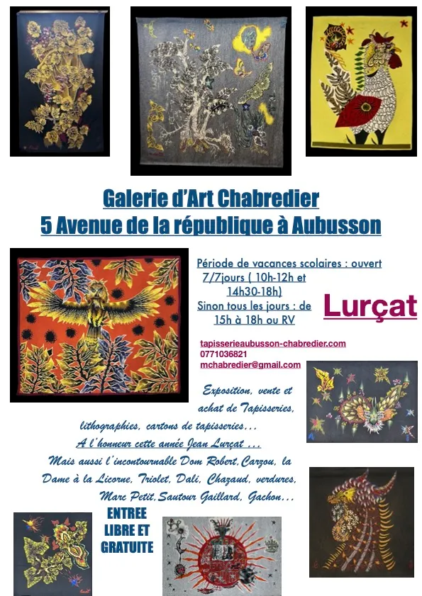 Exposition et ventes Tapisserie d'Aubusson