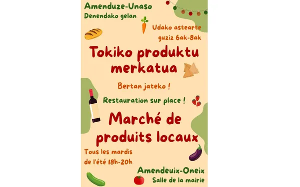 Marché de produits locaux