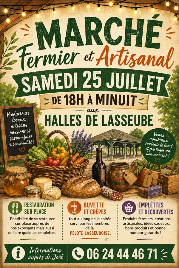 Marché nocturne de Lasseube : Fermier et Artisanal