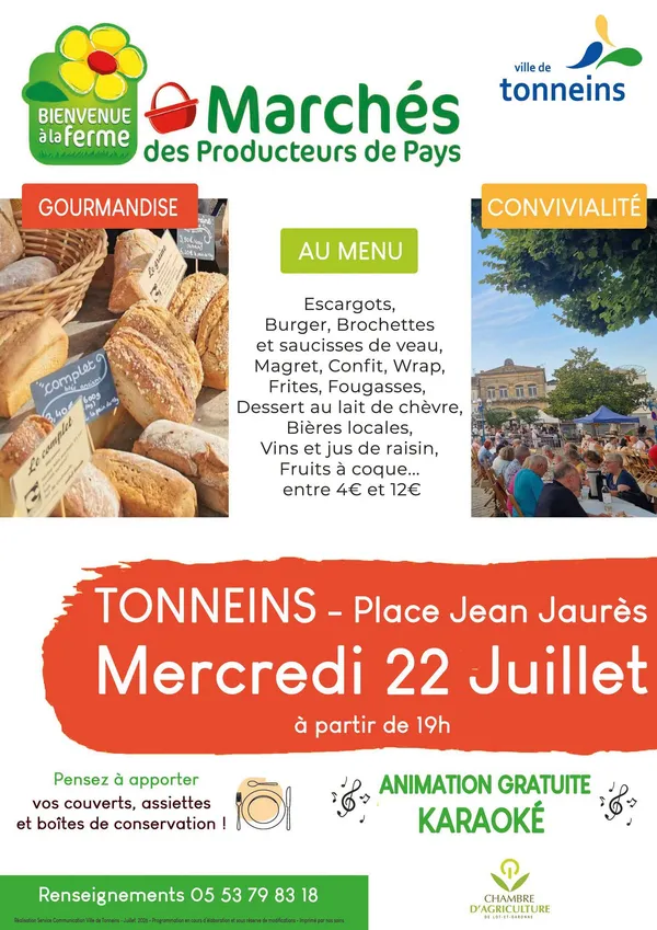 Marché des Producteurs de Pays à Tonneins