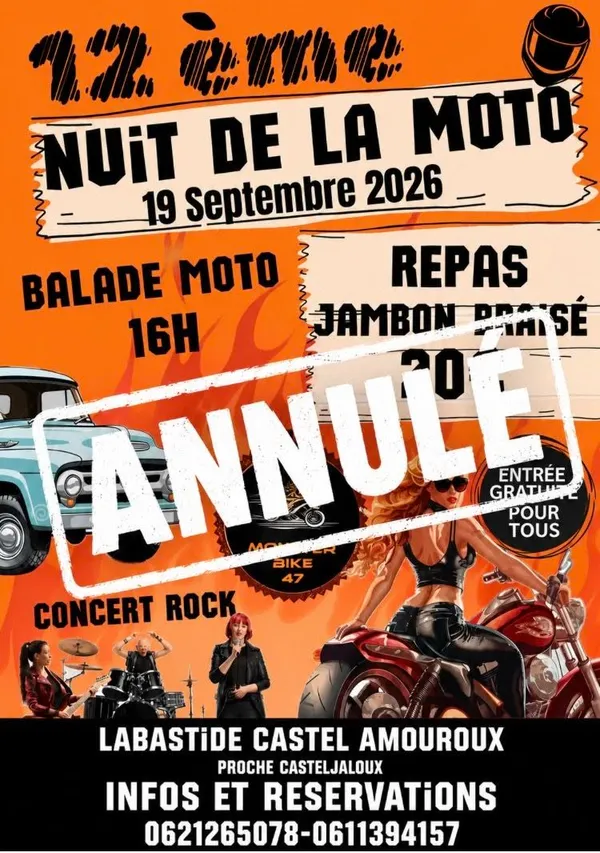 12° nuit de la moto - ANNULÉ