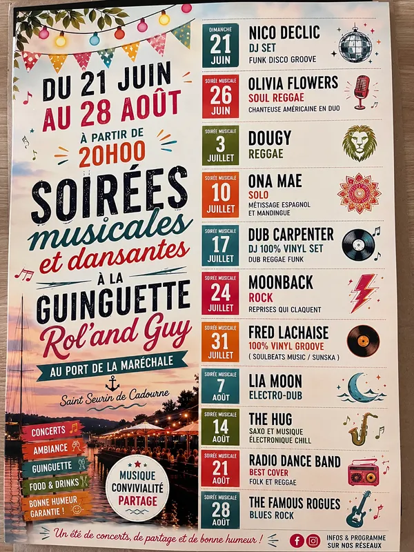 Soirées musicales et dansantes