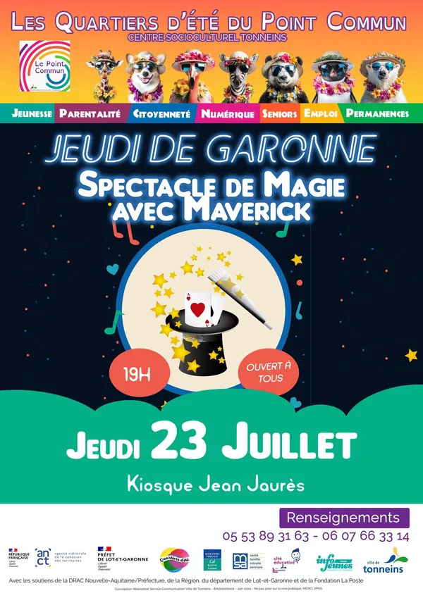 Jeudi de Garonne - Spectacle de Magie avec Maverick