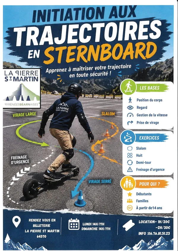 Initiation aux trajectoires en Sternboard
