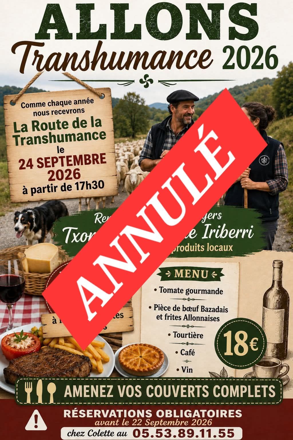 Route de la Transhumance 2026 - ANNULÉ
