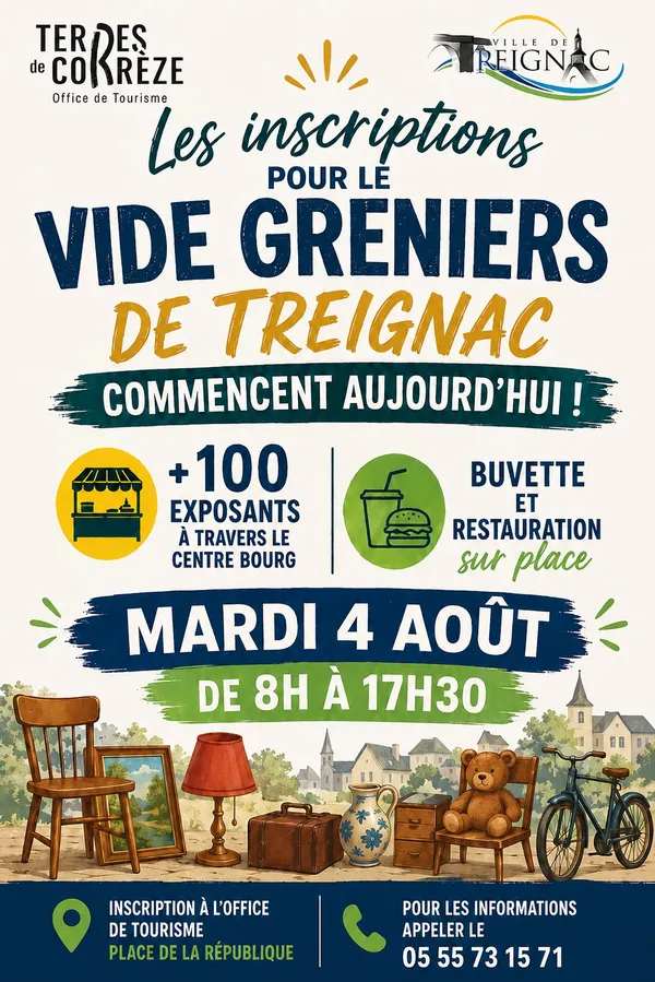 Vide grenier à Treignac