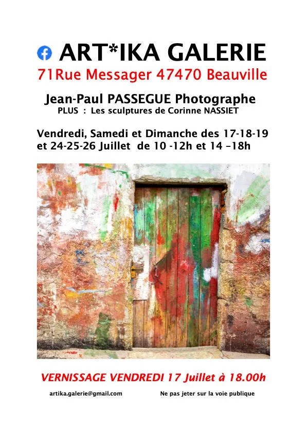 Exposition des photographies de Jean-Paul PASSEGUE