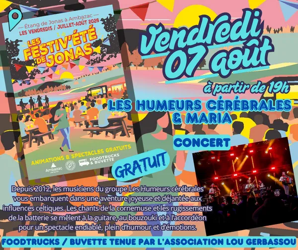 Les Festiv'Eté de Jonas : Les Humeurs Cérébrales et Maria