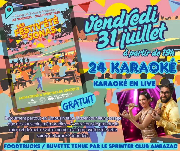 Les Festiv'Eté de Jonas : 24 Karaoké