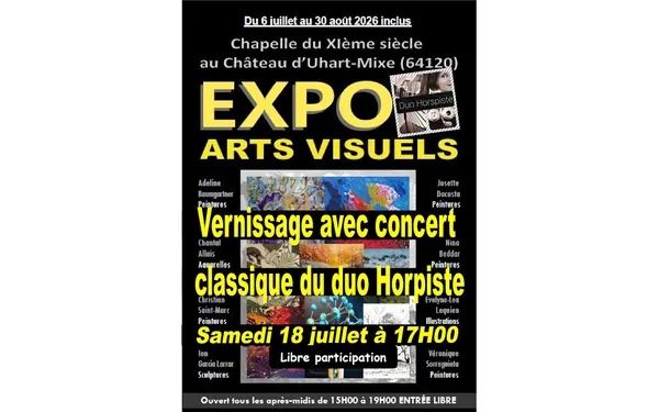 Vernissage de l'exposition d'Art à la Chapelle du château