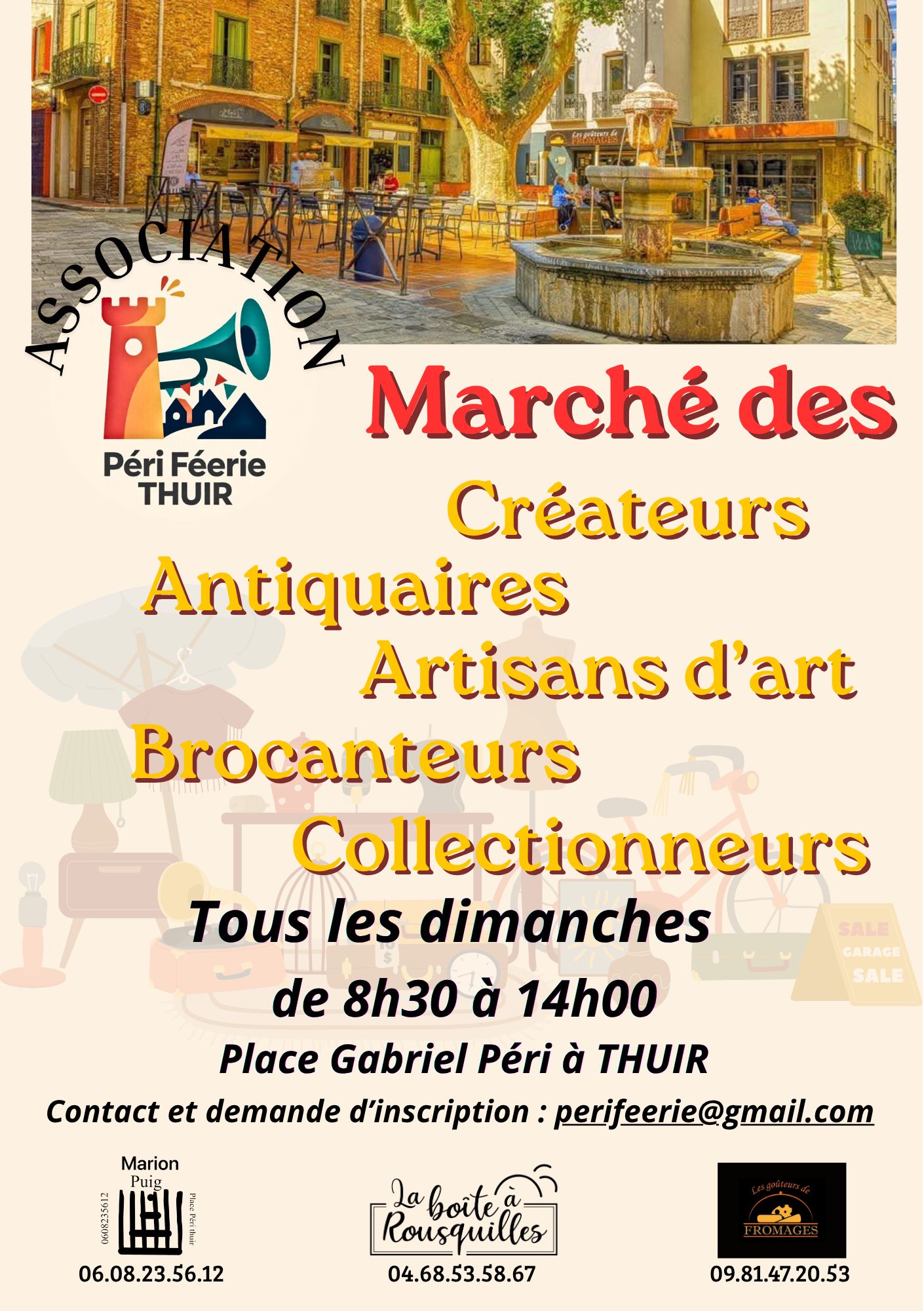 MARCHÉ DES CRÉATEURS ANTIQUAIRES ARTISANS D'ART BROCANTEURS COLLECTIONNEURS
