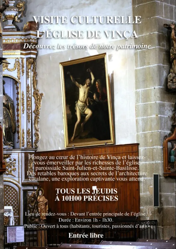 VISITE CULTURELLE DE L'ÉGLISE DE VINÇA