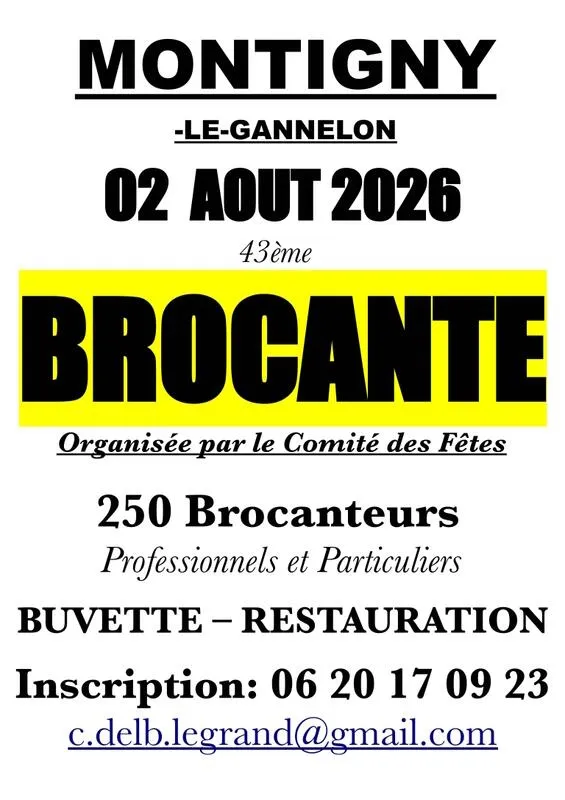 43ème Brocante de Montigny-le-Gannelon