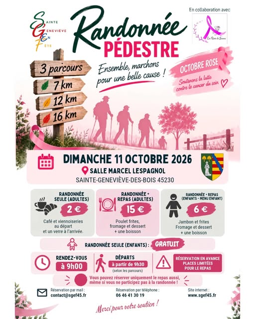 Randonnée - Octobre rose