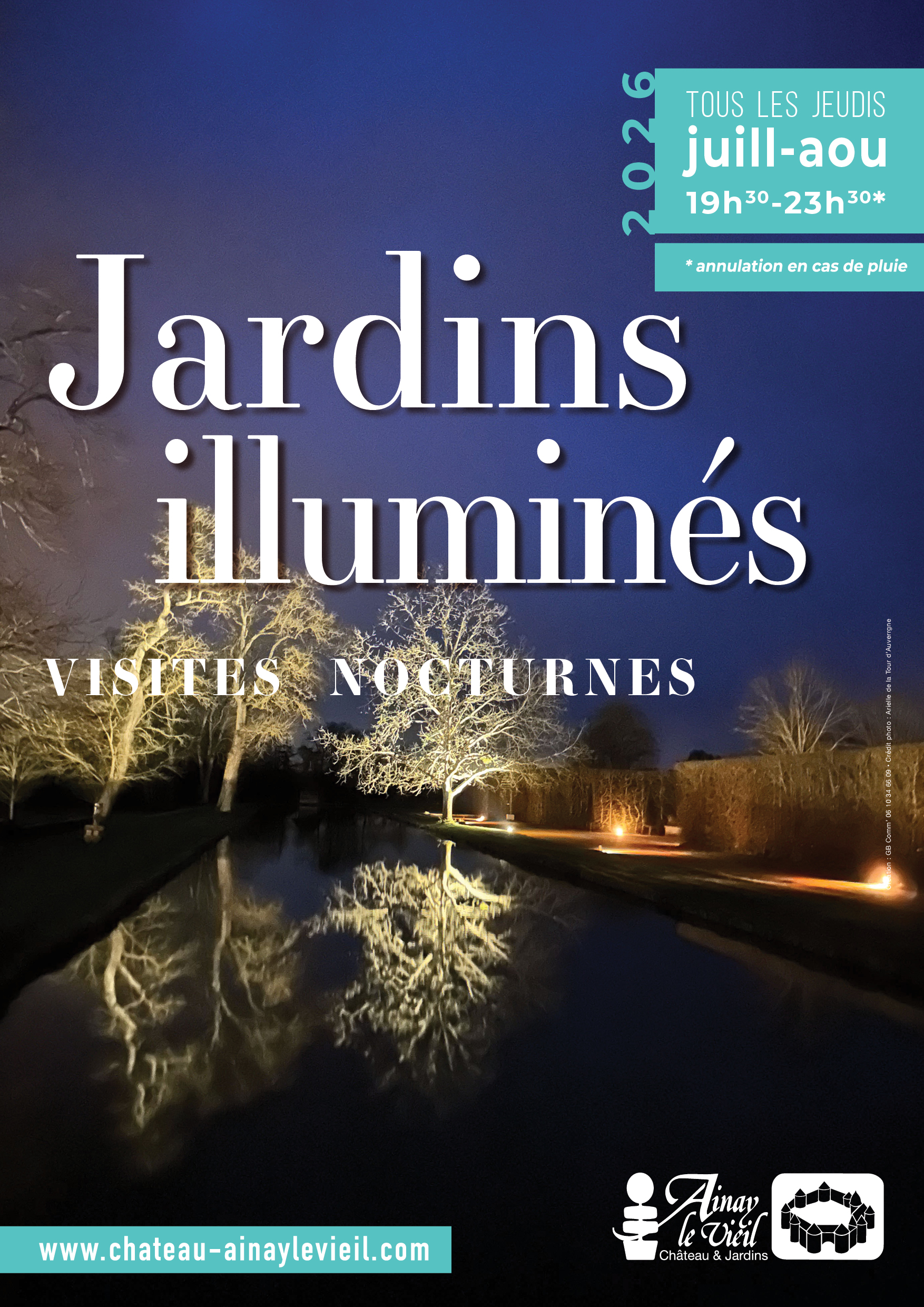 Jardins illuminés : visite nocturne