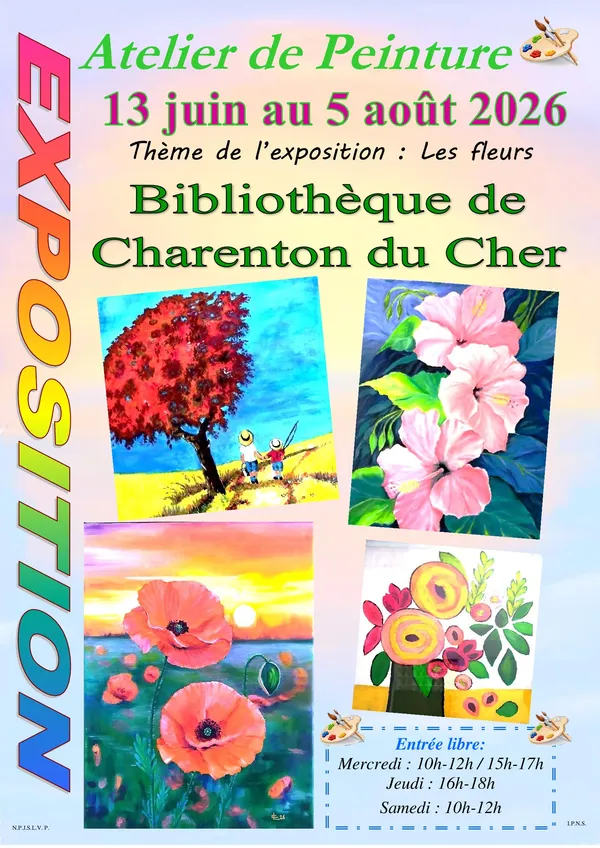 Exposition Atelier de peinture "les fleurs"