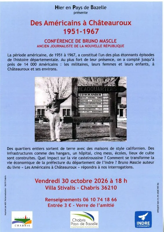 Conférence "Des Américains à Châteauroux"