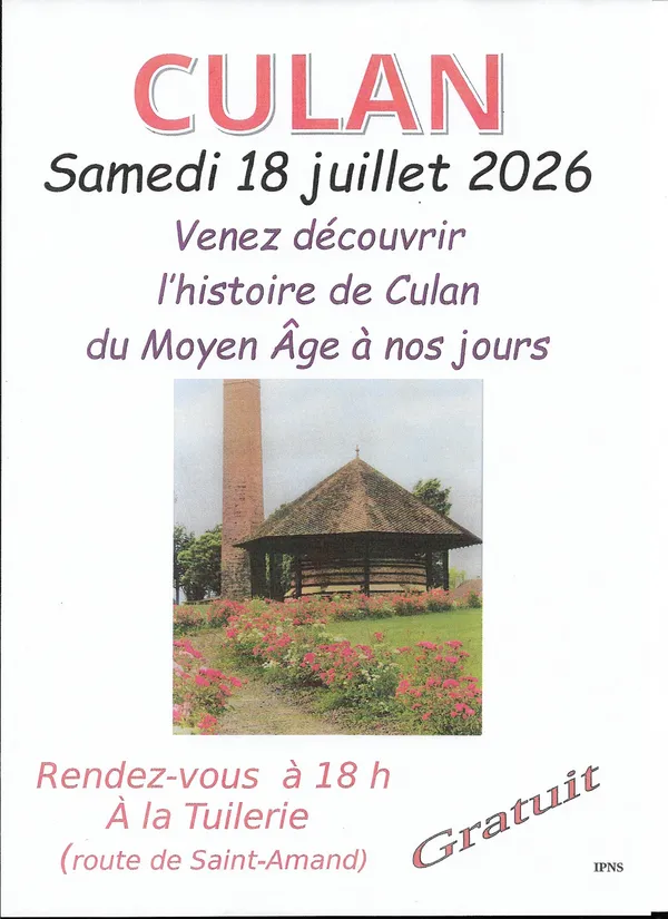 Visite historique de Culan du moyen âge à nos jours en juillet