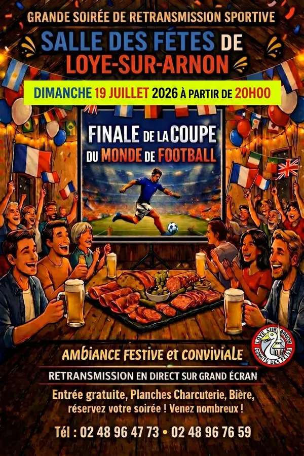 Soirée retransmission : Finale de la coupe du monde de football