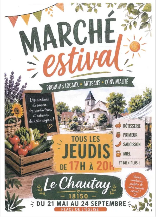 Marché estival Le Chautay - Jeudi