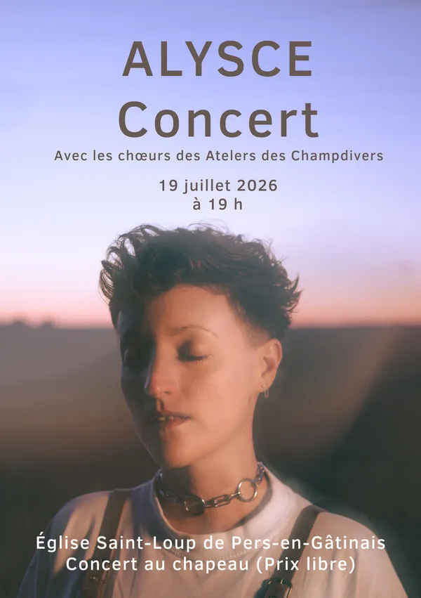 Concert d'Alysce à l'église Saint Loup de Pers-en-Gâtinais