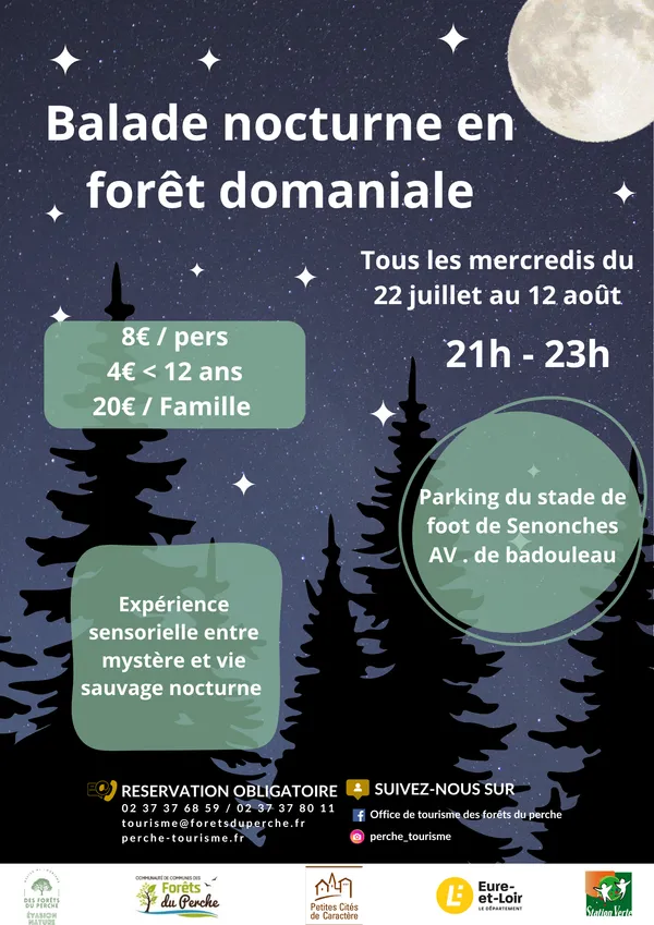 Balade nocturne en forêt domaniale de Senonches