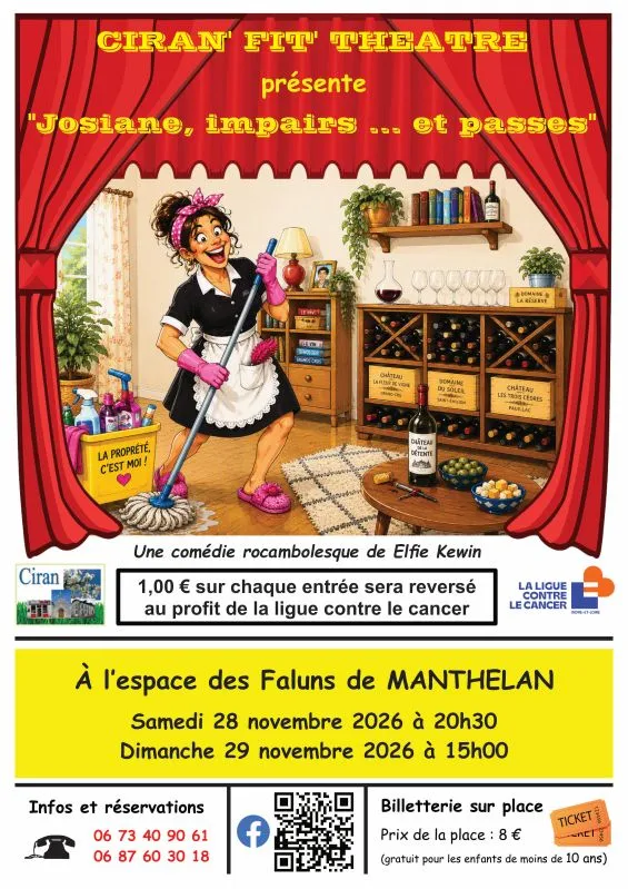 Théâtre : "JOSIANE, Impairs.....et passes"