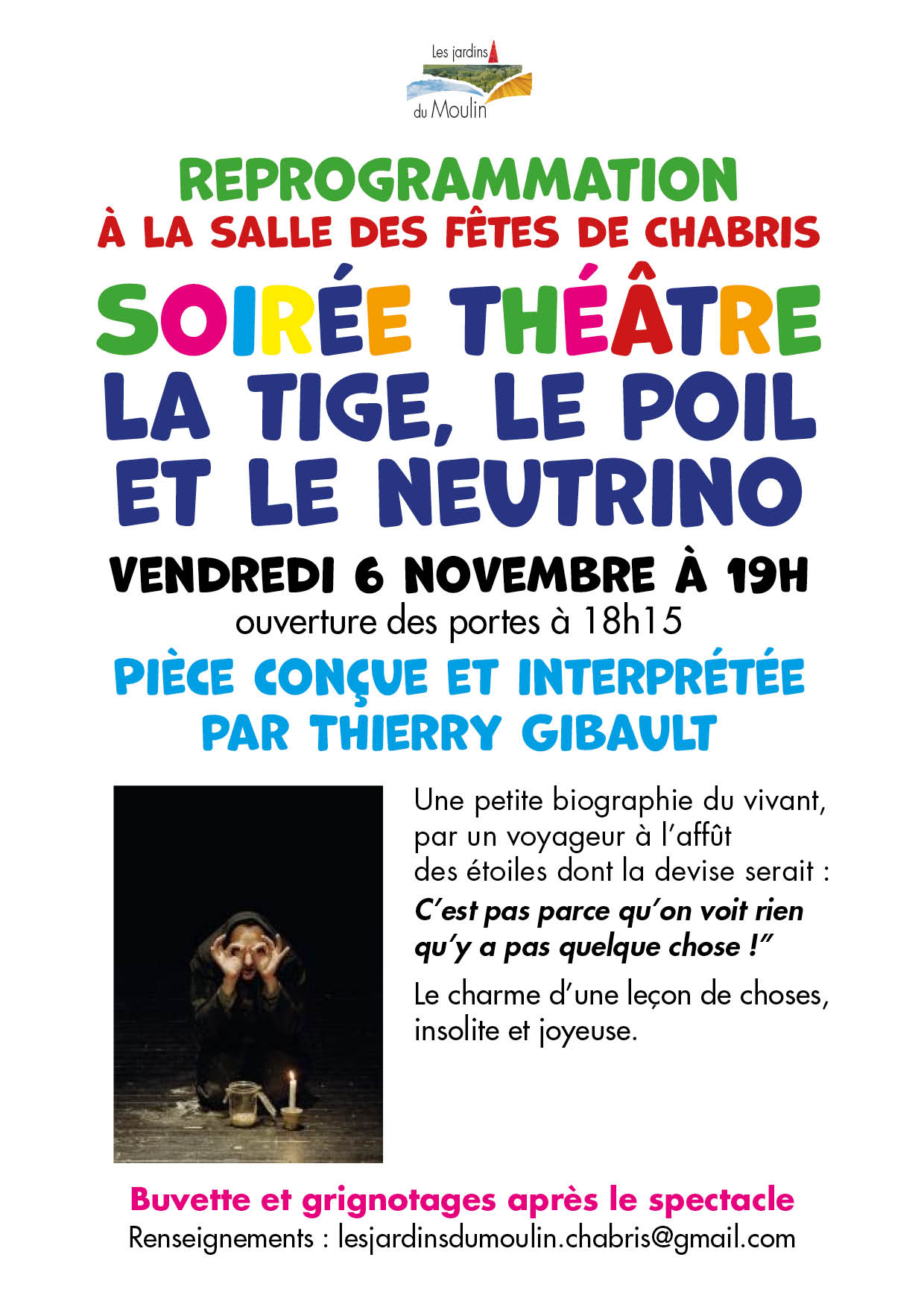 Soirée théâtre "La Tige, Le Poil et le Neutrino"