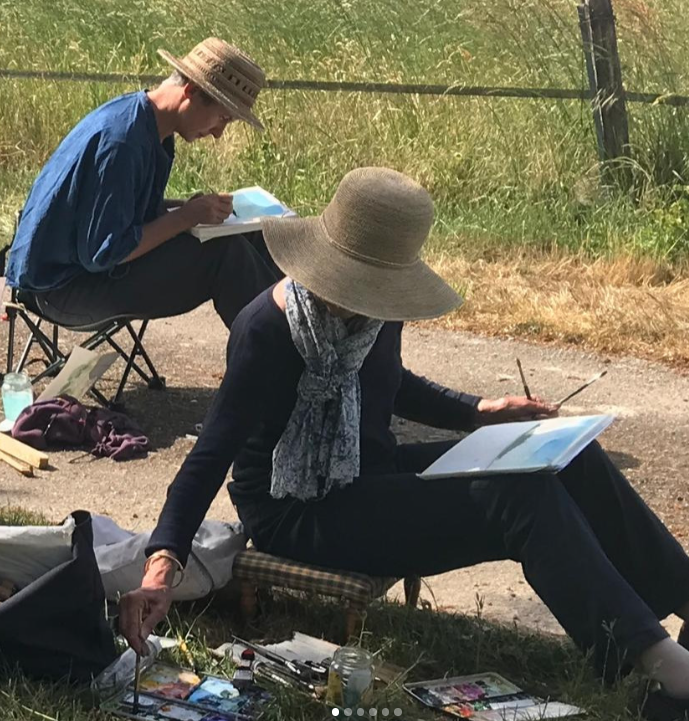 Stage d'aquarelle avec Laurence Dufieux
