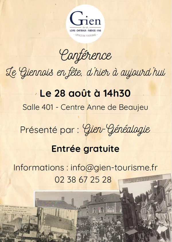 Conférence - Le Giennois en fête, d'hier à aujourd'hui