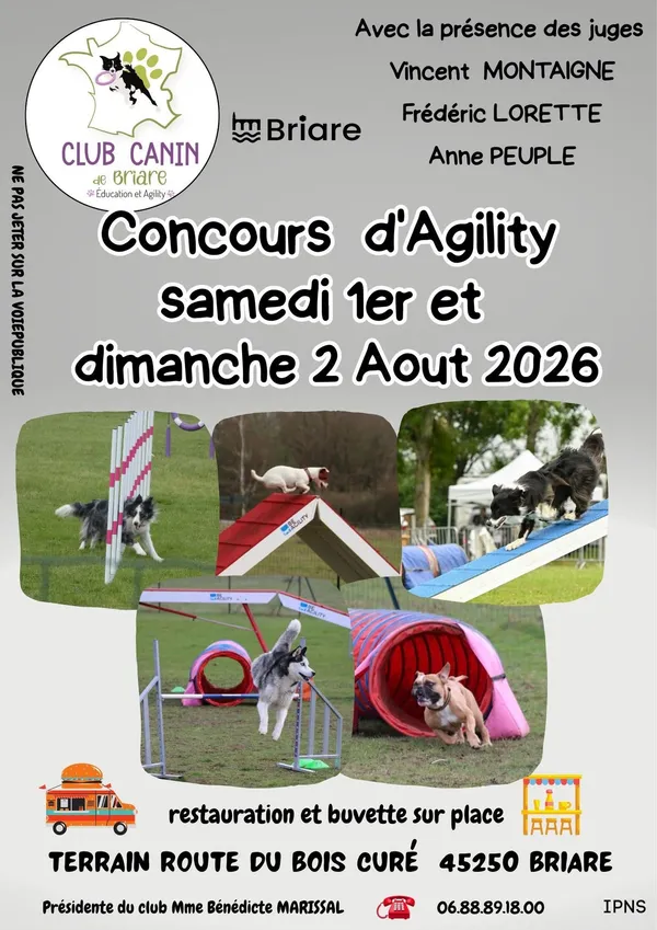 Concours national d'agility avec le Club canin briarois