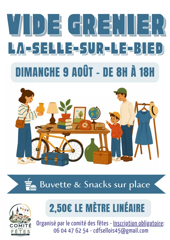 Vide grenier de la Selle-sur-le-Bied