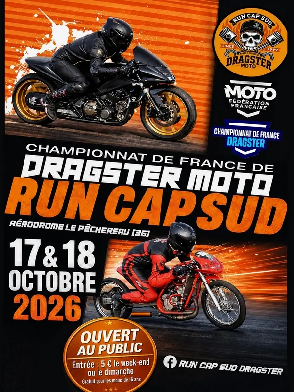Dragster Run Cap Sud 2026