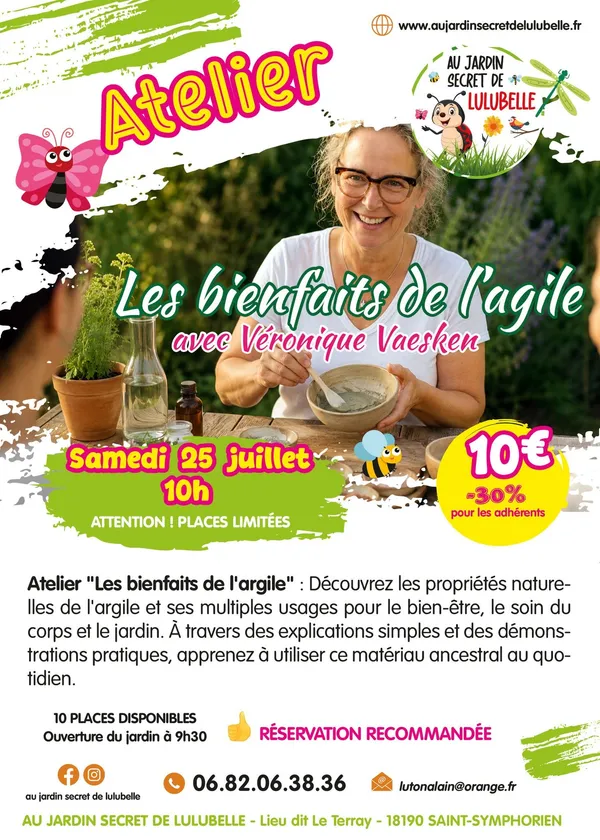 Atelier "les bienfaits de l'argile"