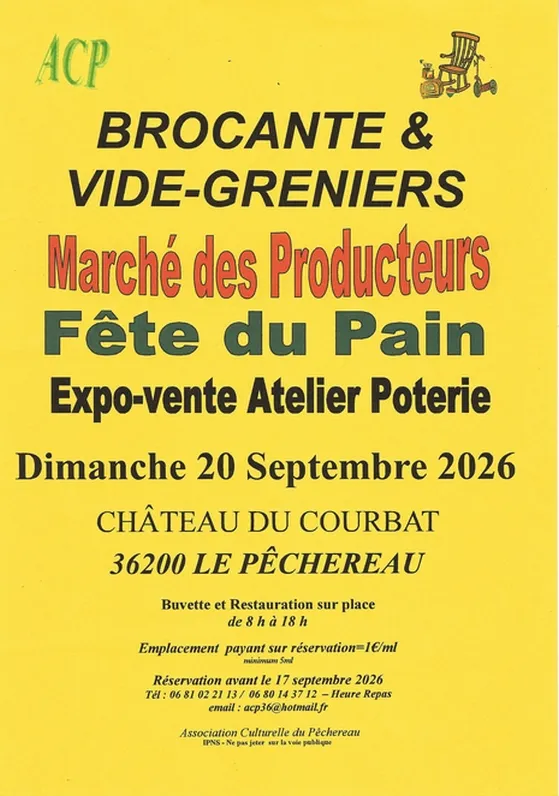 Brocante, marché fermier et fête du pain