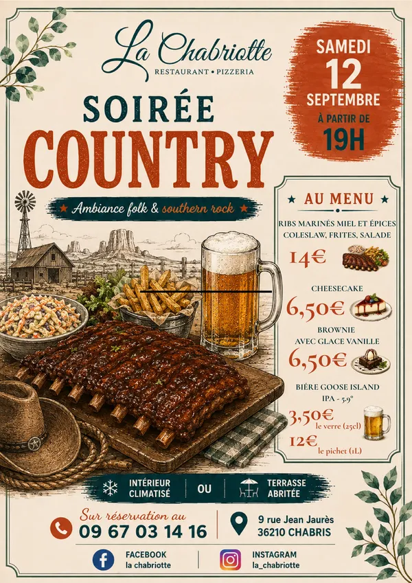 Soirée country à la Chabriotte