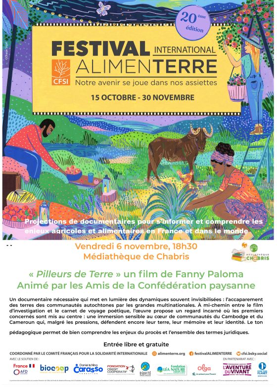 Projection du documentaire "Pilleurs de Terre" de Fanny Paloma - Festival Alimenterre