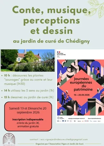 Conte, musique, perception et dessin - journées du patrimoine
