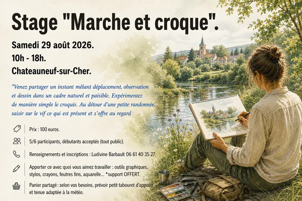 Stage "Marche et croque" Châteauneuf-sur-Cher